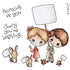 Thinking of You SWALK Rubber Stamp Collection / Sellos de Goma Pensando en Ti Descontinuado Crafter&