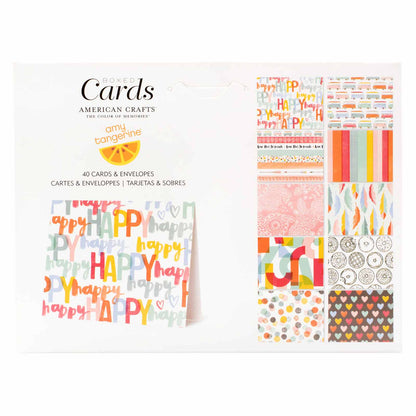 Amy Tangerine Box of Cards / Tarjetas y Sobres Cumpleaños Descontinuado DCWV