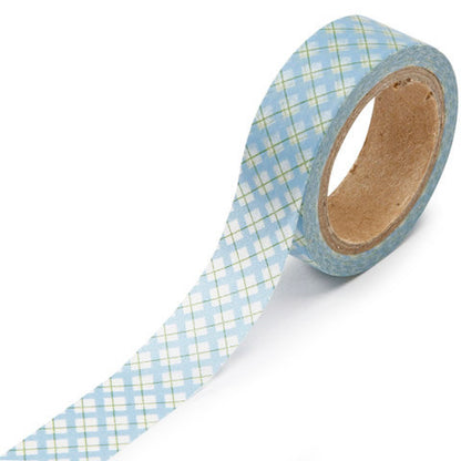 Washi Tape Blue Lattice / Cinta Adhesiva Azul Entramado Descontinuado Darice