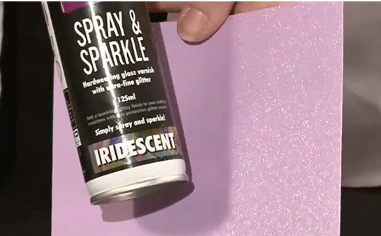 Set de 4 Sprays para dar brillitos al papel / Spray &amp; Sparkle Descontinuado Crafter&