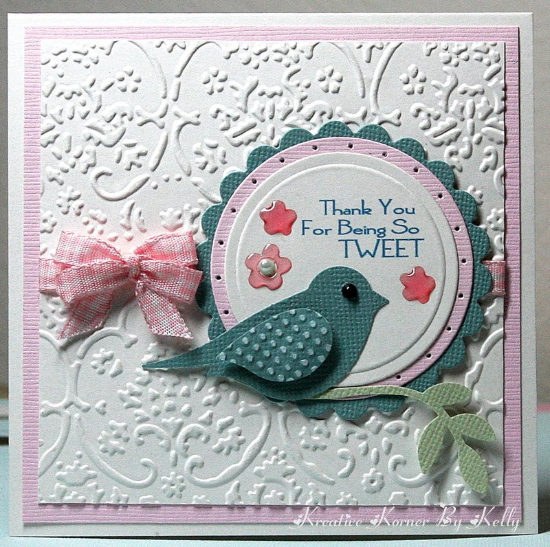Folder de Grabado / Embossing Folder Textile Descontinuado Cuttlebug