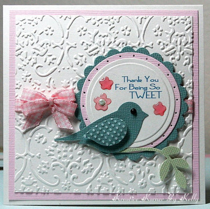 Folder de Grabado / Embossing Folder Textile Descontinuado Cuttlebug