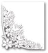 Mayfield Corner Die / Suaje de Corte Esquina Flores y Mariposas Descontinuado Poppy Stamps
