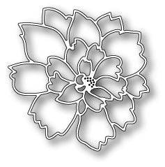 Lovely Peony Outline Die / Suaje de Hermosa Flor Poenia Descontinuado Memory Box