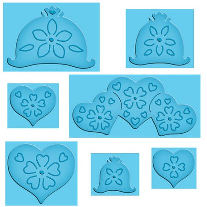 Enhanceabilities Pop-Up Dies Hearts &amp; Flowers / Suajes y Realce Corazones y Flores Descontinuado Spellbinders