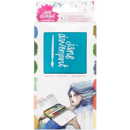 Petite Palette Glitz Sea / Estuche Acuarelas Colores Deslumbrantes Descontinuado Jane Davenport