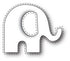 Stitched Elephant Die / Suaje de Corte Elefante Cosido Descontinuado Poppy Stamps