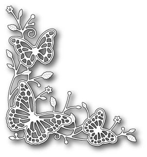 Fluttering Corner Die / Suaje de Corte Mariposas en Esquina Descontinuado Memory Box