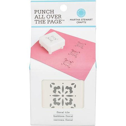 All Over the Page Floral Tile / Perforadora Baldosa Floral Descontinuado Martha Stewart