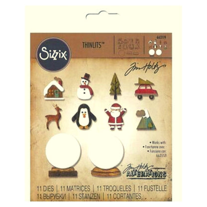 Thinlits Snowglobes Die / Suaje Globos de Nieve Navidad Descontinuado Sizzix