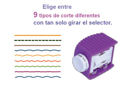 CraftGeek Trim It Replacement Head 9 Blade / Cortadora a Mano Libre 9 Cortes Descontinuado Purple Cows