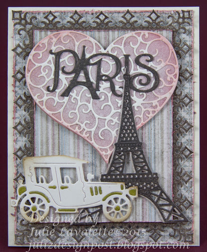 Paris Eiffel Tower Set / Suaje de Corte de Paris Torre Eiffel Descontinuado Cheery Lynn Designs