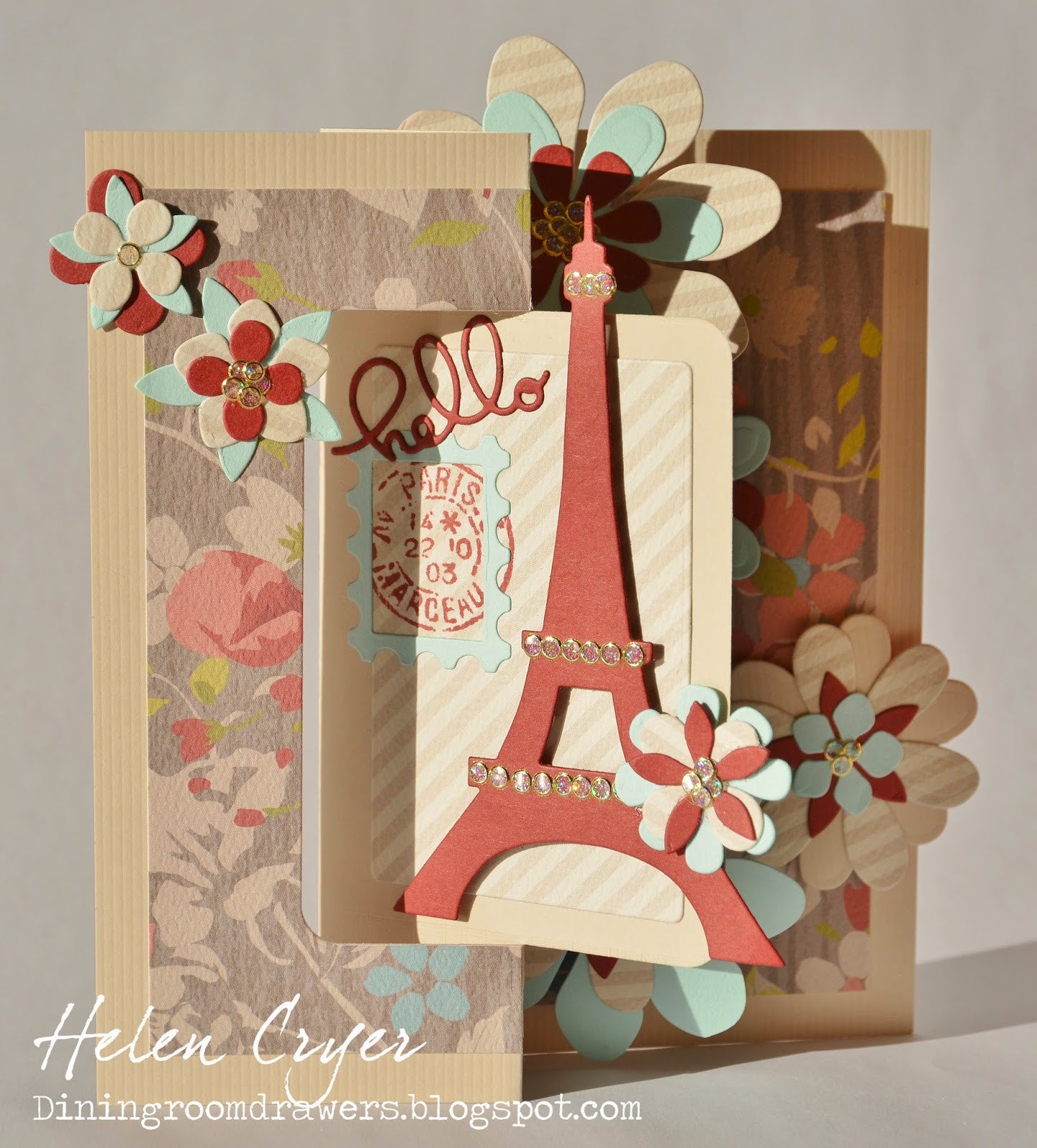Suaje de corte de Torre Eiffel / Eiffel Tower Pop Stand Descontinuado Elizabeth Craft Designs
