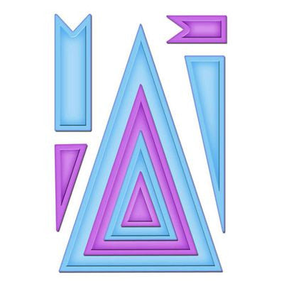 Suaje de Corte de Banderines / Nested  Pennants Descontinuado Spellbinders