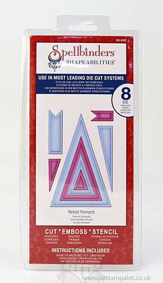 Suaje de Corte de Banderines / Nested  Pennants Descontinuado Spellbinders