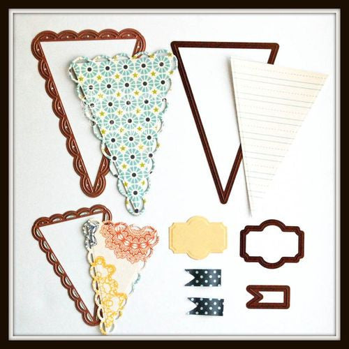 Suaje de Corte de Banderines / Nested  Pennants Descontinuado Spellbinders
