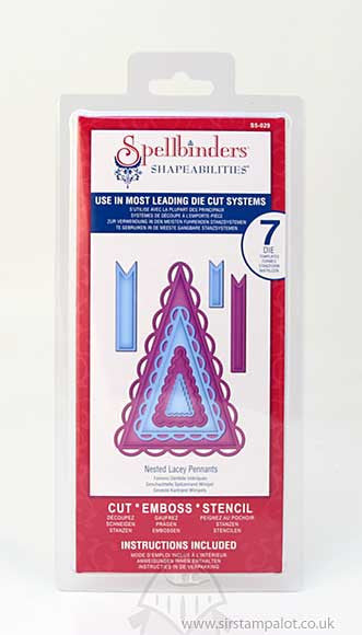 Suaje de Corte de Banderines / Nested Lacey Pennants Descontinuado Spellbinders