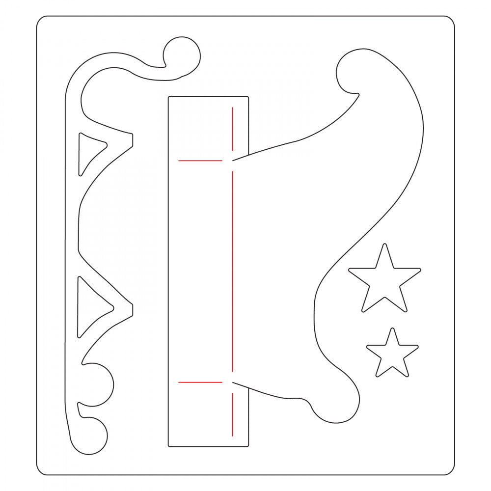 Thinlits 3D Sleigh Die / Suaje de Trineo 3D Descontinuado Sizzix