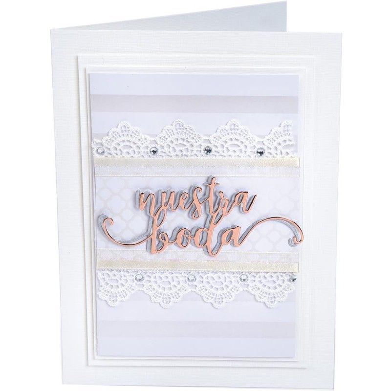 Nuestra Boda Cutting Die  / Suaje de Nuestra Boda Descontinuado Sizzix