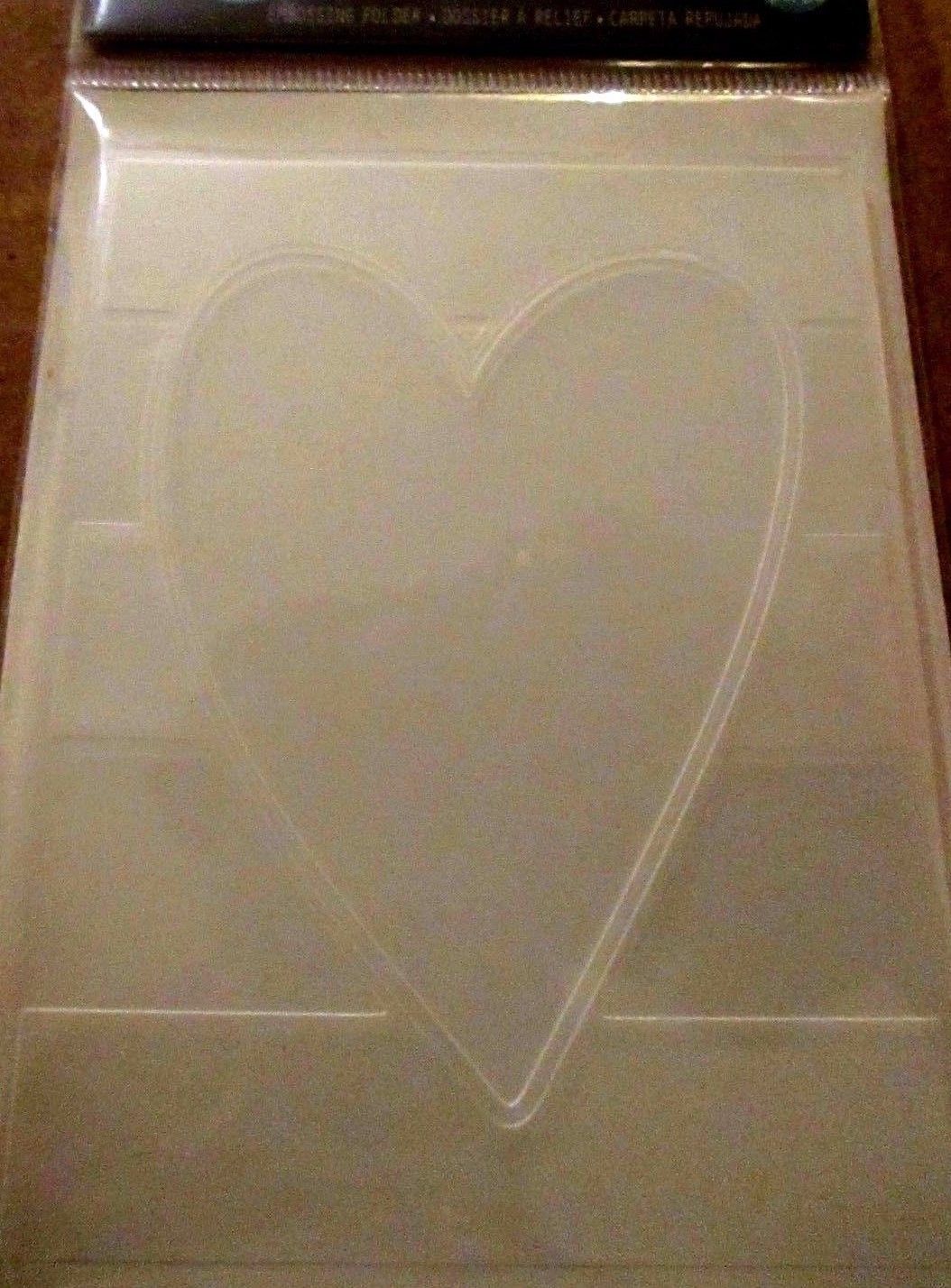 Embossing Folder / Folder de Grabado de Corazón Descontinuado Heidi Swapp