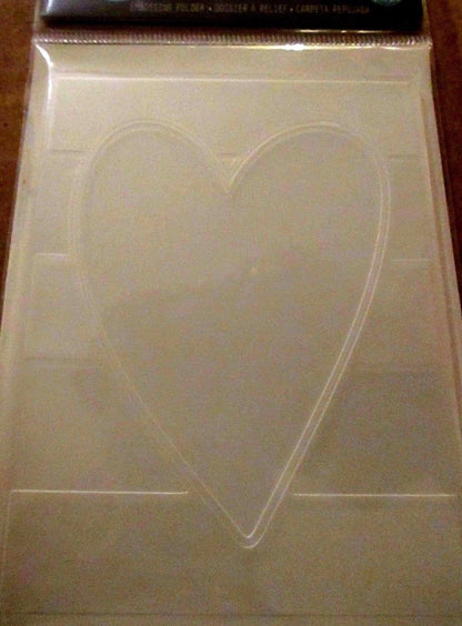 Embossing Folder / Folder de Grabado de Corazón Descontinuado Heidi Swapp