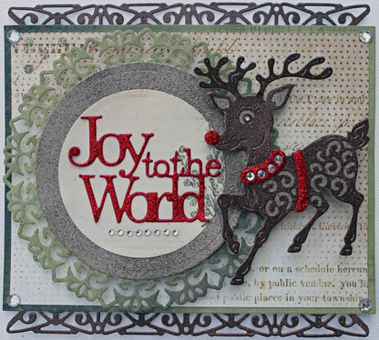 Suaje de Corte de Venado / Reindeer Fun Dies Descontinuado Cheery Lynn Designs