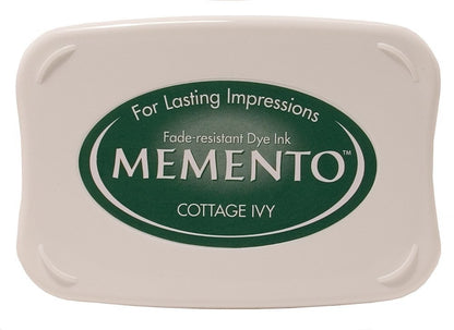 Cottage Ivy Memento / Cojín de Tinta para Sellos Verde Oscuro Tintas TSUKINEKO