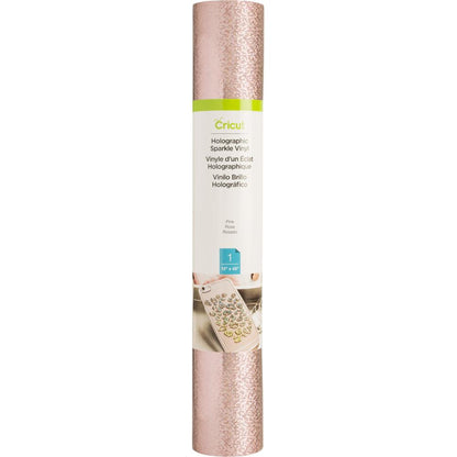 Holographic Vinyl Pink / Vinil Holográfico Rosa con Brillitos Descontinuado Cricut