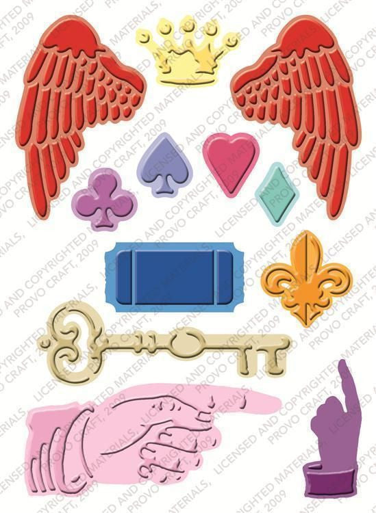 Embossing Plus Vintage Collage / Folder de Corte y Grabado de Antigüedades Dados de Corte / Suajes / Troqueles Cuttlebug