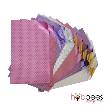 Princess Foiled Papers 6&quot;x12&quot; / 12 Hojas de Papel Tipo Alumino Doble Cara Princesas Papel Rinea