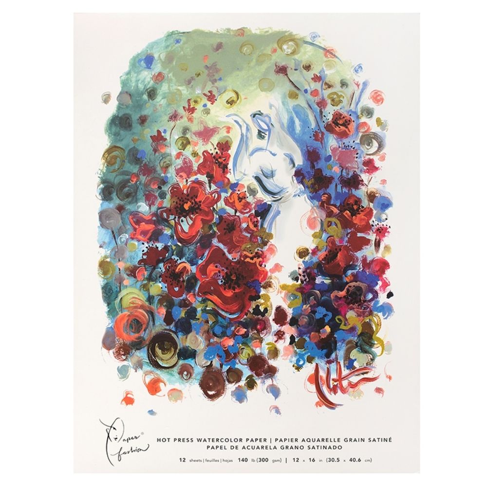 Paper Fashion Hot Press Watercolor Paper / Paquete de Papel Para Acuarela Papel para Arte American Crafts