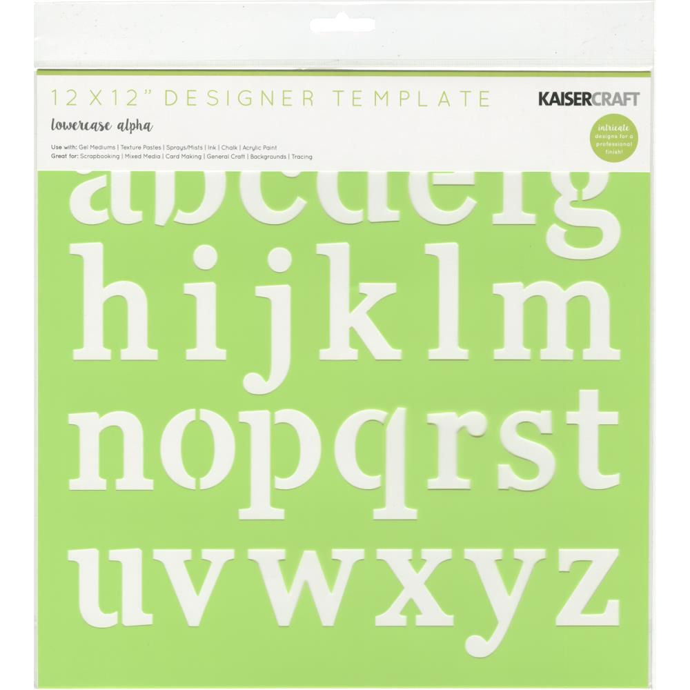 Lowercase Alphabet Stencils / Esténcil De Alfabeto DESCONTINUADO Kaiser Craft
