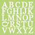 Uppercase Alphabet Stencils / Esténcil De Alfabeto Descontinuado Kaiser Craft