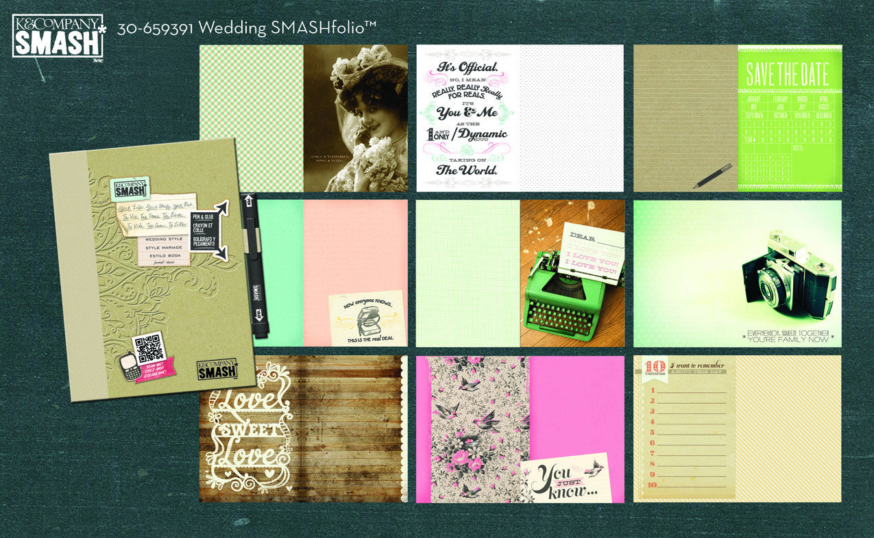 Smash Wedding Style / Cuaderno tipo Diario o Agenda Smash Descontinuado K &amp; Company