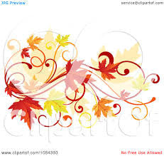 Word Flourishes Clear Stamps / Sellos de Polímero de Remolinos Descontinuado Autumn Leaves