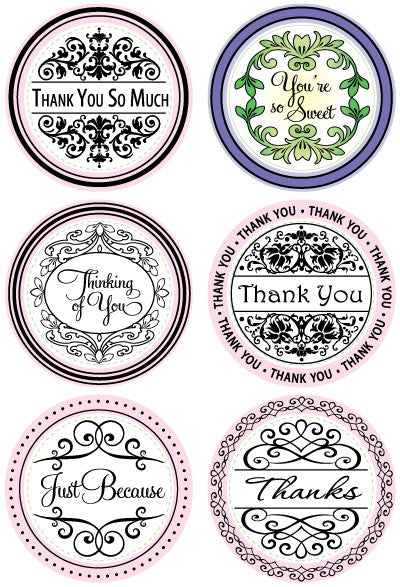 Stamping Circle 37 Piece Set / Set de Sellos Intercambiables Sellos JustRite