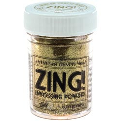 Zing Gold Embossing Powder / Polvos de Realce Dorado Descontinuado American Crafts